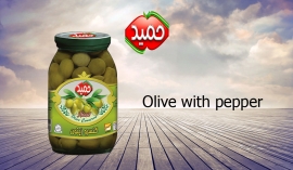 Olive with pepper